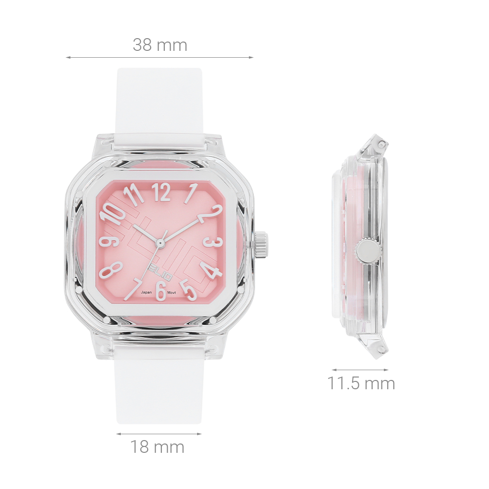 Đồng hồ Elio 38 mm Color Pop Unisex ESS11-01 Màu Trắng