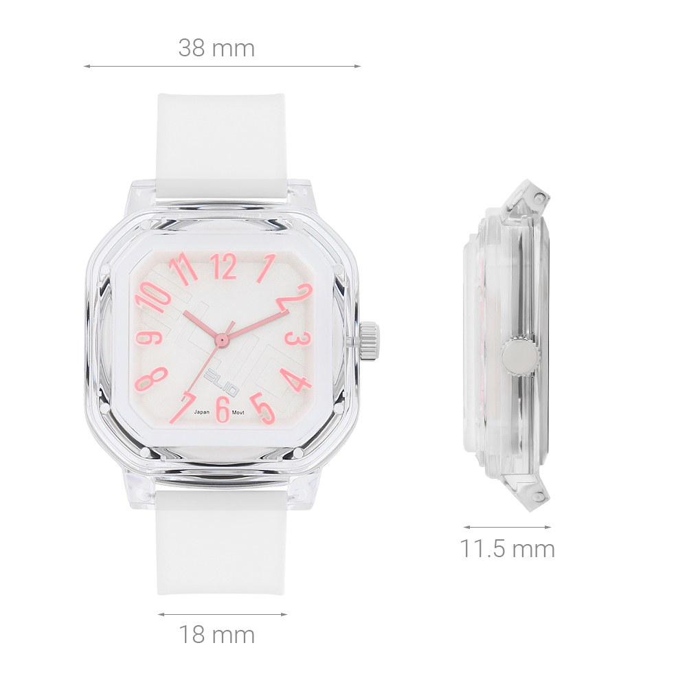 Đồng hồ Elio Color Pop 38 mm Unisex ESS11-02 Màu Trắng