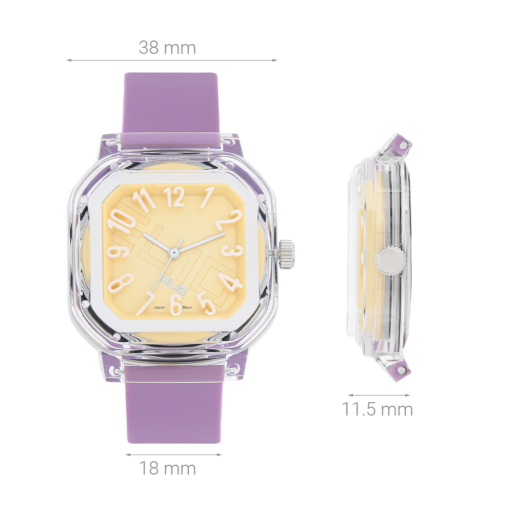 Đồng hồ Elio Color Pop 38 mm Unisex ESS11-03 Màu Tím