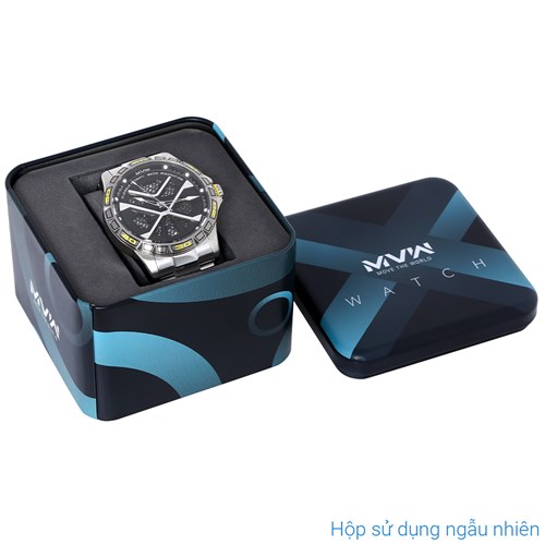 Đồng hồ MVW Galaxy 43 mm Nam MSA093-01-S2 Màu Bạc