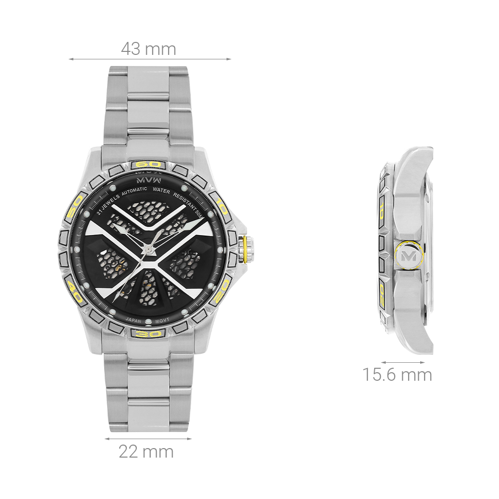 Đồng hồ MVW Galaxy 43 mm Nam MSA093-01-S2 - 6