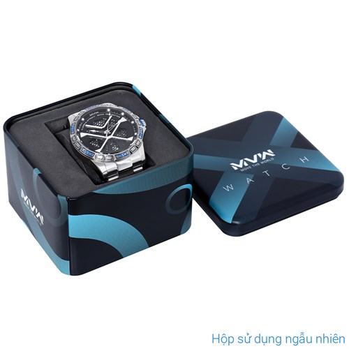 Đồng hồ MVW Galaxy 43 mm Nam MSA093-02-S2 Màu Bạc