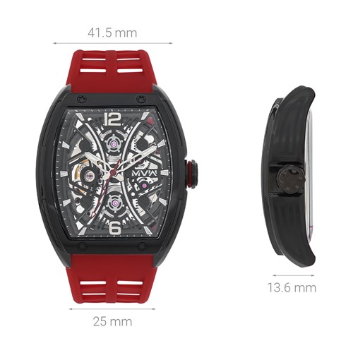 Đồng hồ MVW Galaxy 41.5 mm Nam MSCA002-04-S3 Màu Đỏ