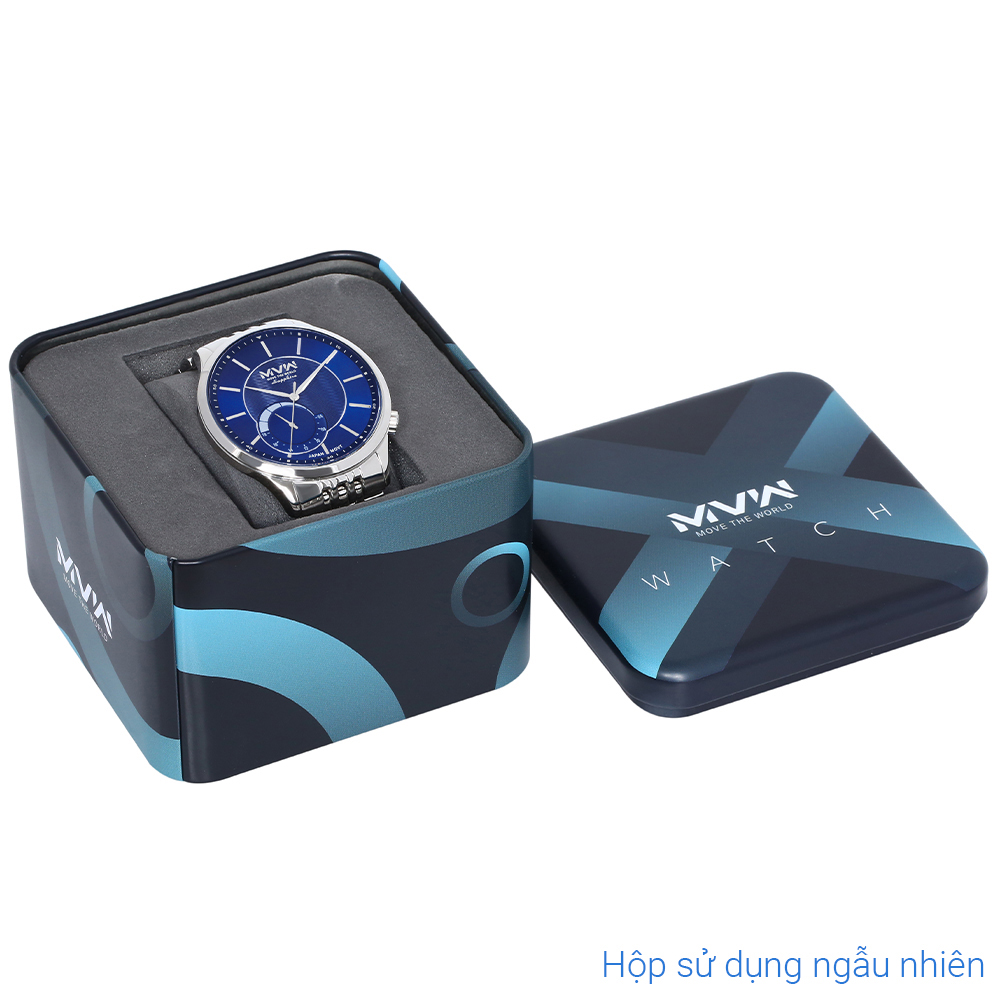 Đồng hồ MVW 41 mm Nam MS095-01 Màu Bạc