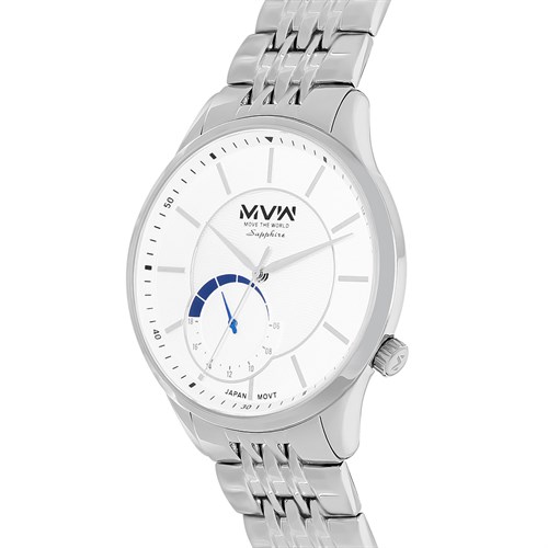 Đồng hồ MVW 41 mm Nam MS095-02 Màu Bạc