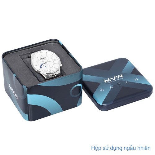 Đồng hồ MVW 41 mm Nam MS095-02 Màu Bạc