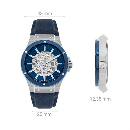 Đồng hồ MVW Galaxy 43 mm Nam MLA088-02 Màu Xanh