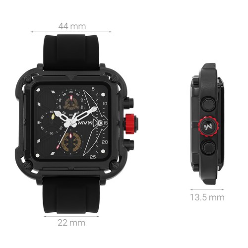 Đồng hồ MVW Sport 44 mm Nam MSC003-01 Màu Đen