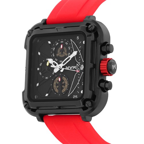 Đồng hồ MVW Sport 44 mm Nam MSC003-02 Màu Đỏ