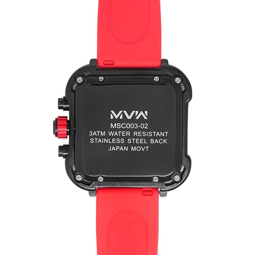 Đồng hồ MVW Sport 44 mm Nam MSC003-02 Màu Đỏ