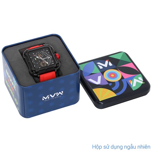 Đồng hồ MVW Sport 44 mm Nam MSC003-02 Màu Đỏ
