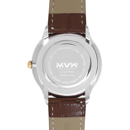 Đồng hồ MVW 44 mm Nam ML085-01-SM Màu Nâu
