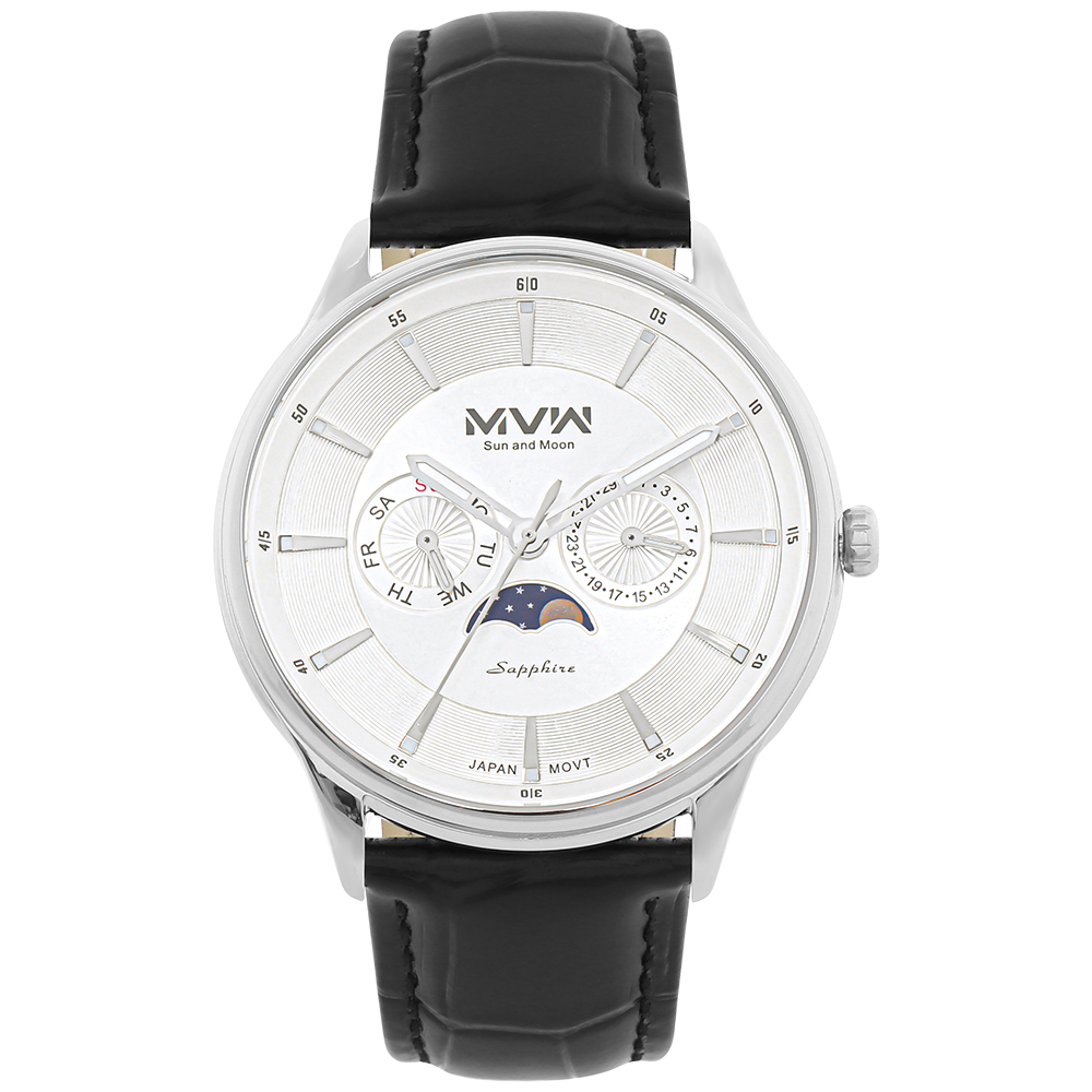 Đồng hồ MVW 44 mm Nam ML085-02-SM Màu Đen