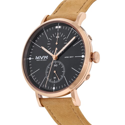 Đồng hồ MVW 44 mm Nam ML088-02 Màu Nâu