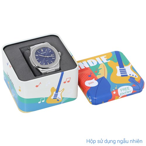 Đồng hồ MVW Elegant 43 mm Nam MSA097-01-ELE Màu Bạc