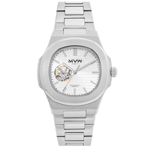 Đồng hồ MVW Elegant 43 mm Nam MSA098-01-ELE Màu Bạc
