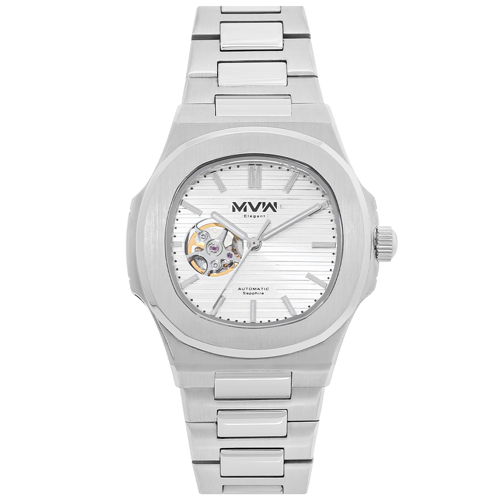 Đồng hồ MVW Elegant 43 mm Nam MSA098-01-ELE Màu Bạc