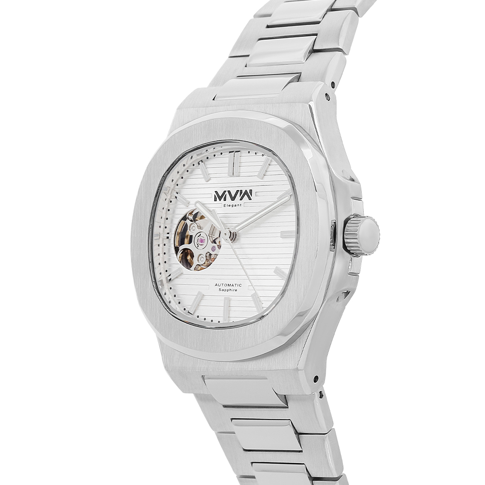 Đồng hồ MVW Elegant 43 mm Nam MSA098-01-ELE Màu Bạc