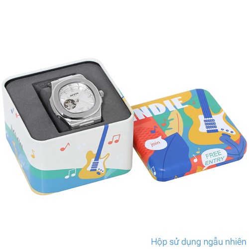 Đồng hồ MVW Elegant 43 mm Nam MSA098-01-ELE Màu Bạc
