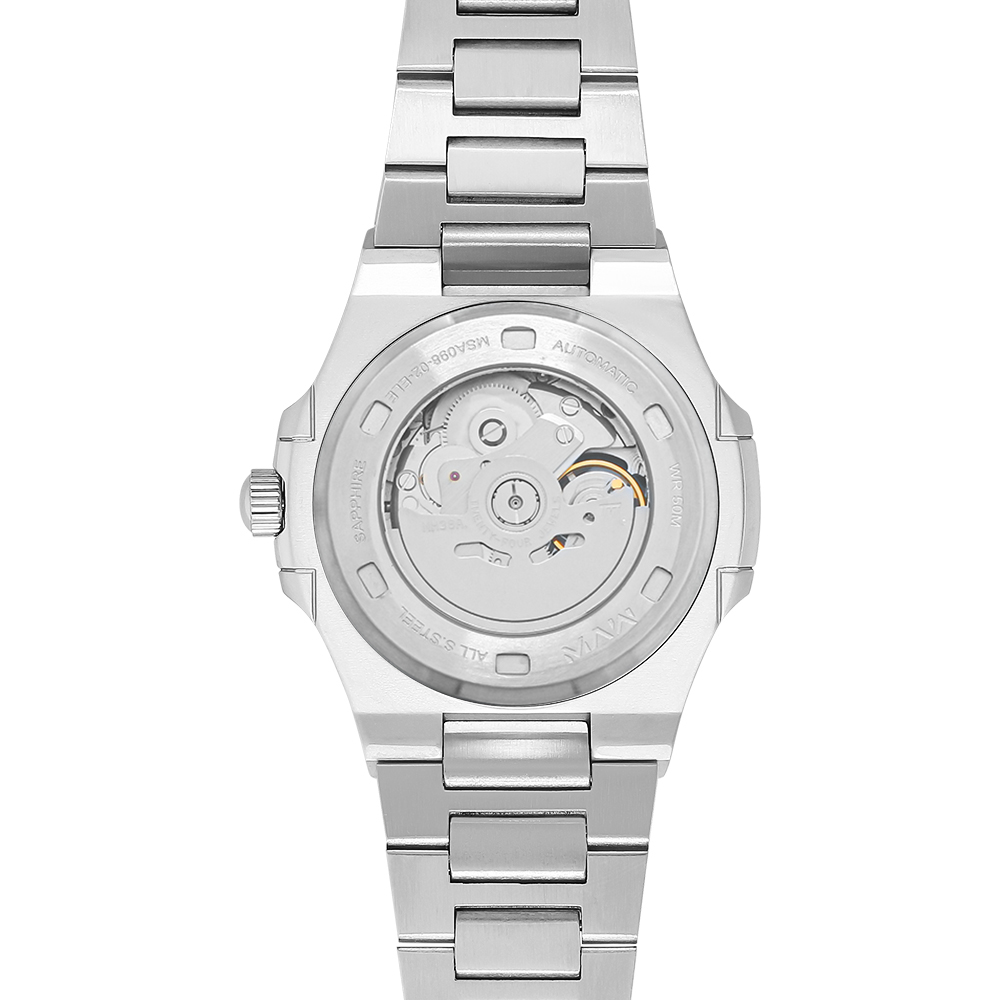 Đồng hồ MVW Elegant 43 mm Nam MSA098-02-ELE Màu Bạc