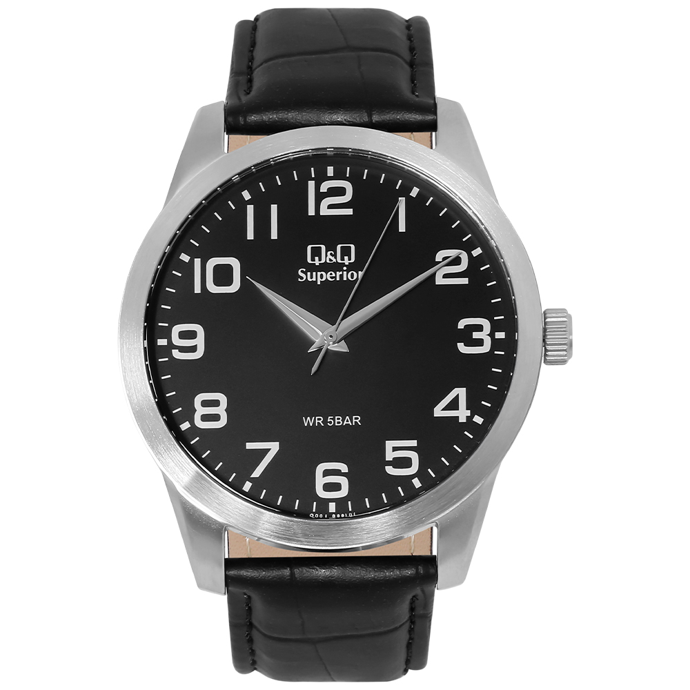 Đồng hồ Q&Q 42 mm Nam C23A-008VY Màu Đen