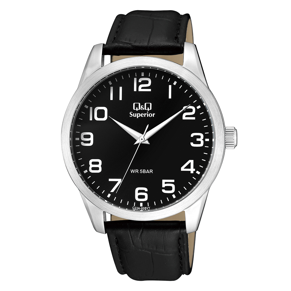 Đồng hồ Q&Q 42 mm Nam C23A-008VY Màu Đen