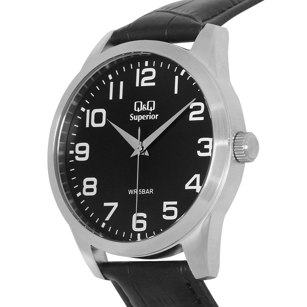 Đồng hồ Q&Q 42 mm Nam C23A-008VY Màu Đen