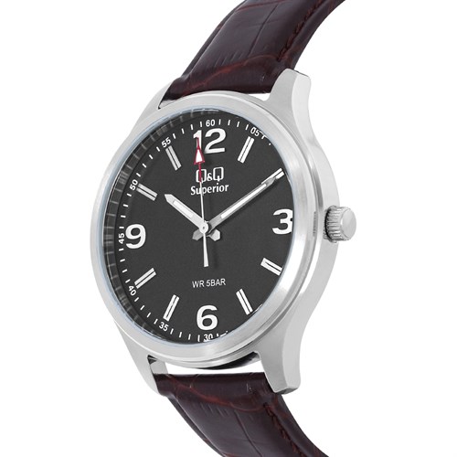 Đồng hồ Q&Q 42 mm Nam S00A-005VY Màu Nâu