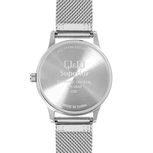 Đồng hồ Q&Q 36 mm Nữ S03A-005VY Màu Bạc