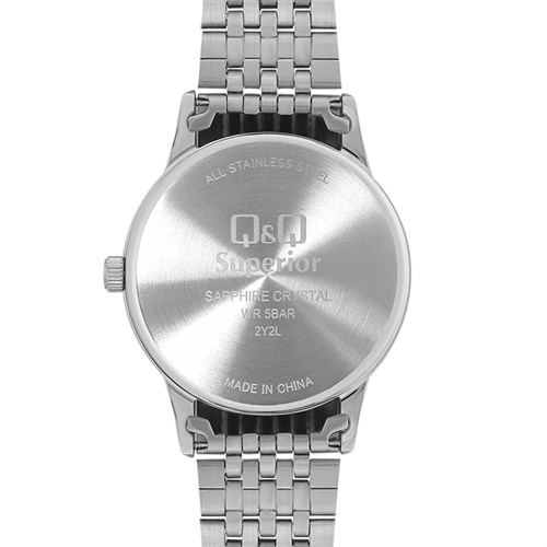 Đồng hồ Q&Q 40 mm Nam S280J215Y Màu Bạc