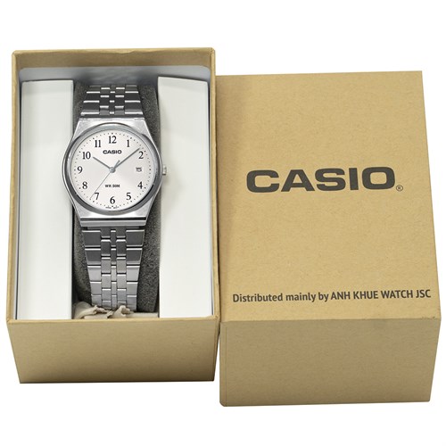 Đồng hồ Casio 35 mm Nam MTP-B145D-7BVDF Màu Bạc