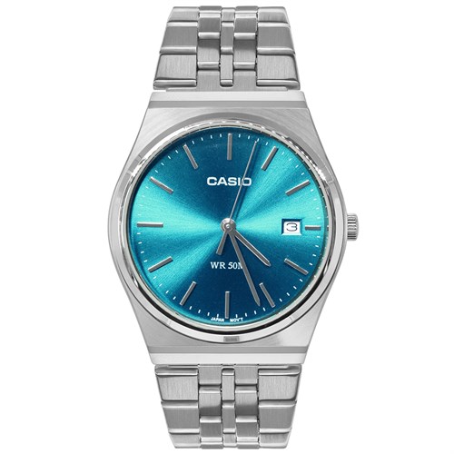 Đồng hồ Casio 35 mm Nam MTP-B145D-2A2VDF Màu Bạc