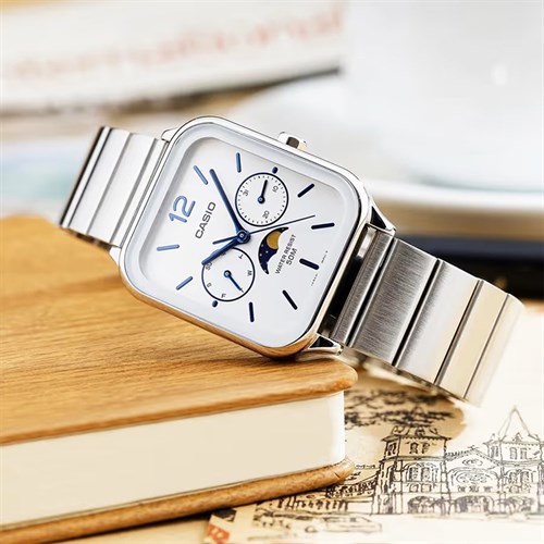 Đồng hồ Casio 34 mm Nam MTP-M305D-7AVDF Màu Bạc