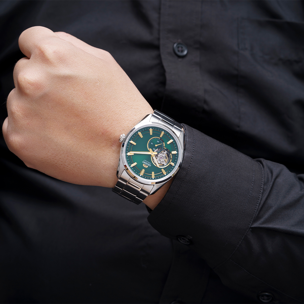 Đồng hồ Orient Contemporary Semi Skeleton 40.8 mm Nam RA-AR0008E30B Màu Bạc