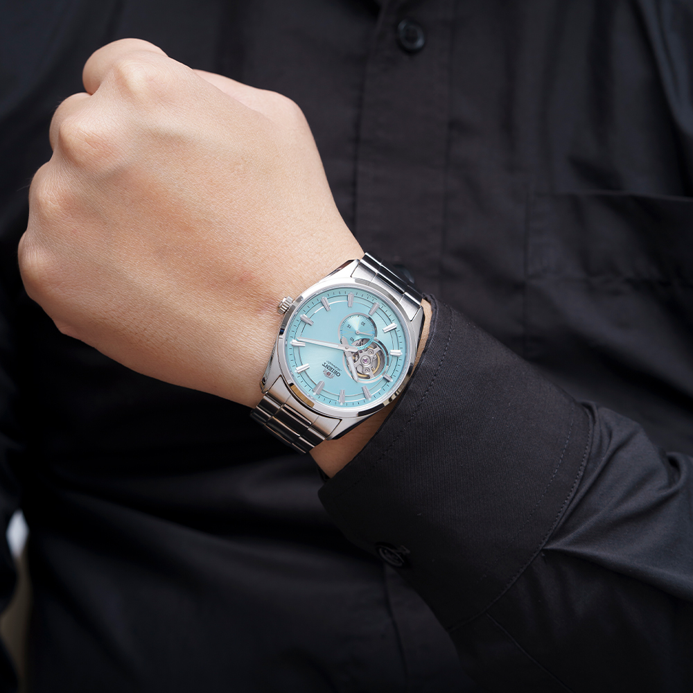 Đồng hồ Orient Contemporary Semi Skeleton 40.8 mm Nam RA-AR0009L30B Màu Bạc