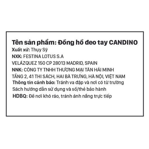 Đồng hồ Candino 34 mm Nữ C4751/3 Màu Bạc