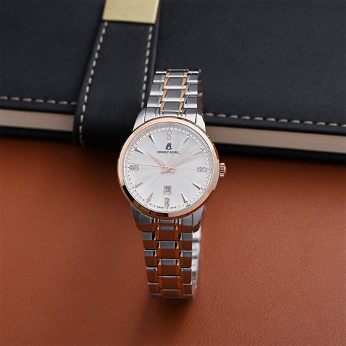 Đồng hồ Ernest Borel 32 mm Nữ N0436L0A-QN2N Màu Màu kết hợp