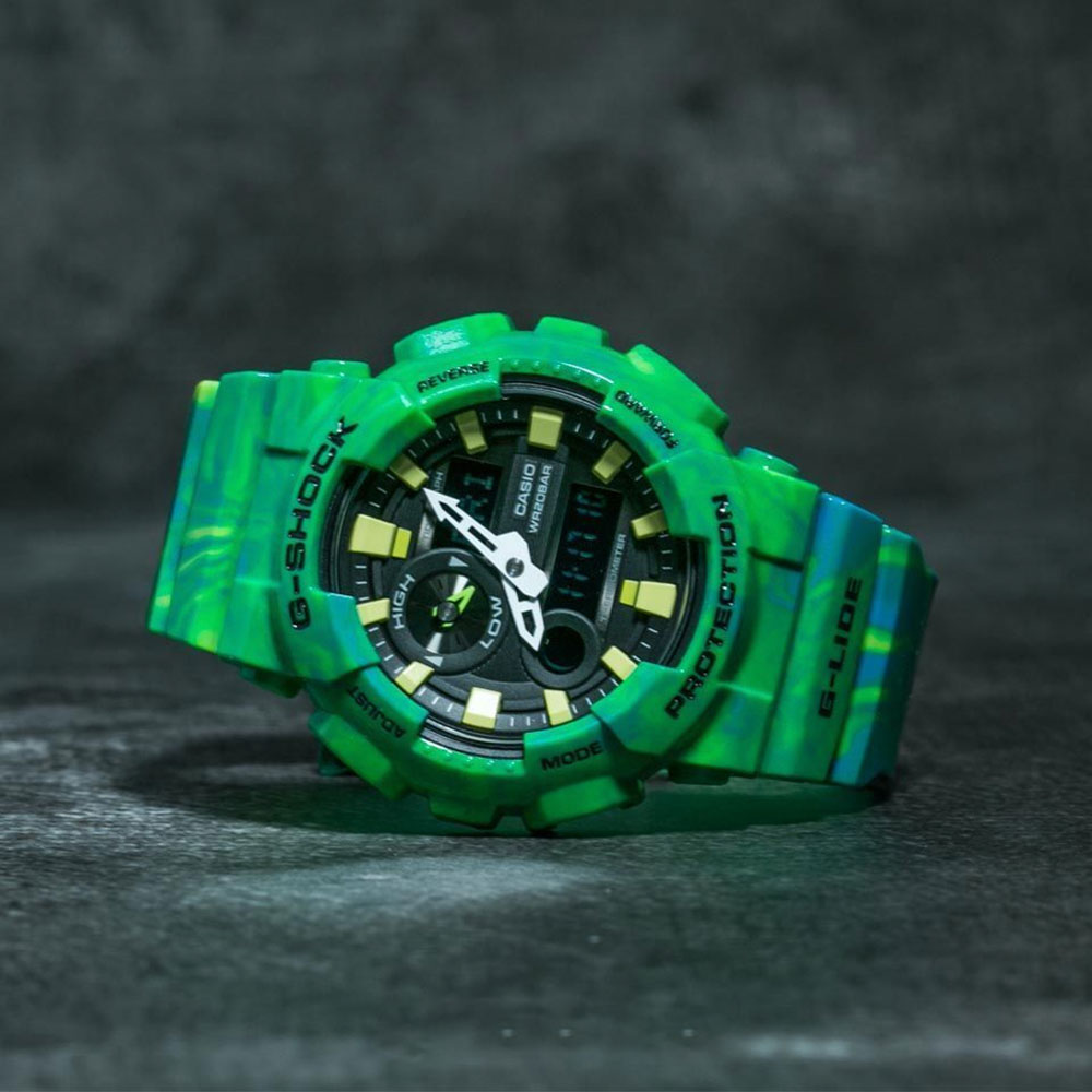 Đồng hồ G-Shock 51.2 mm Nam GAX-100MB-3ADR Màu Xanh lá