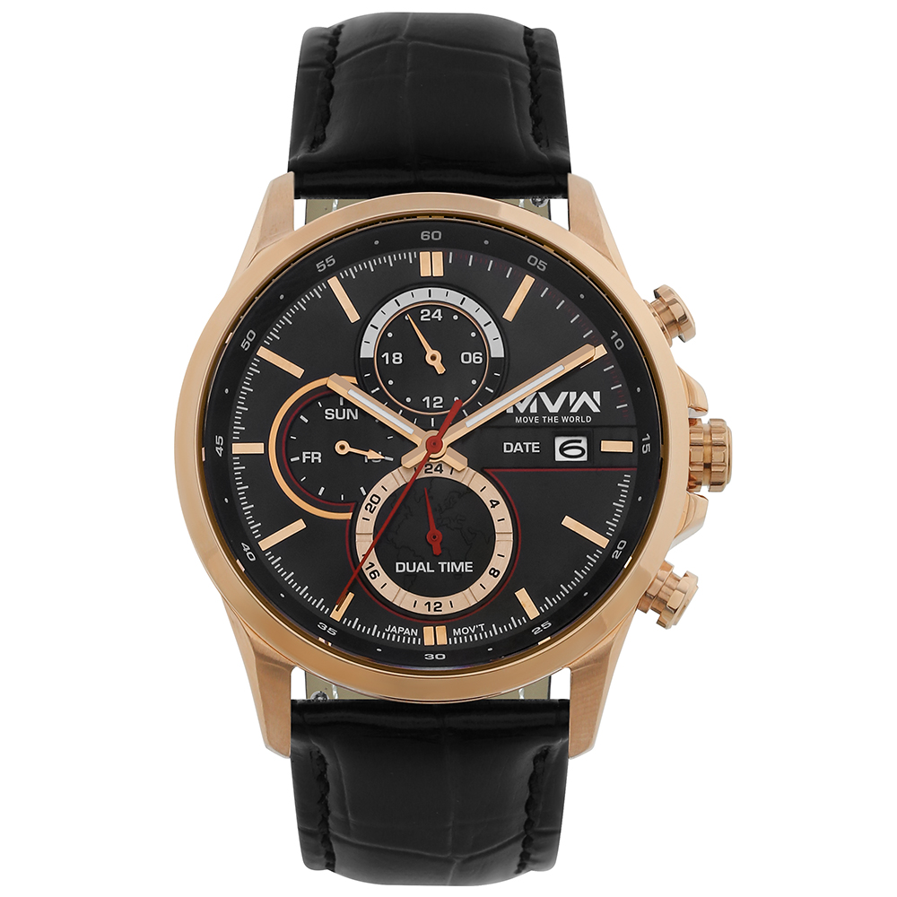 Đồng hồ MVW Sport 41 mm Nam ML087-02 Màu Đen