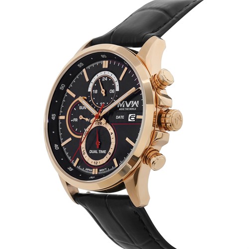 Đồng hồ MVW Sport 41 mm Nam ML087-02 Màu Đen