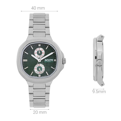 Đồng hồ MVW Elegant 40 mm Nam MS096-01-ELE Màu Bạc