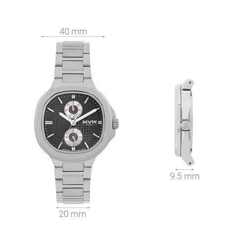 Đồng hồ MVW Elegant 40 mm Nam MS096-02-ELE Màu Bạc