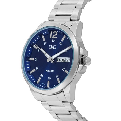 Đồng hồ Q&Q 42 mm Nam A36A-003PY Màu Bạc