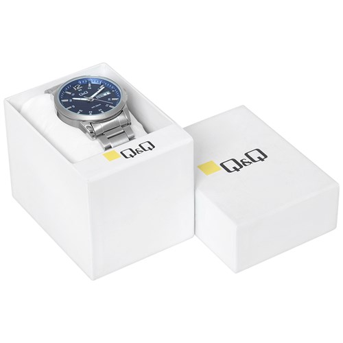 Đồng hồ Q&Q 42 mm Nam A36A-003PY Màu Bạc