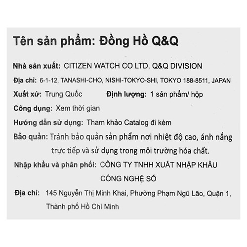 Đồng hồ Q&Q 34 mm Nữ F01A-006PY Màu Bạc