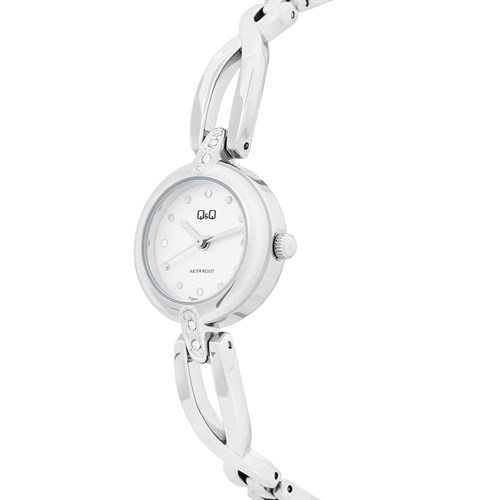 Đồng hồ Q&Q 22 mm Nữ F06A-001PY Màu Bạc