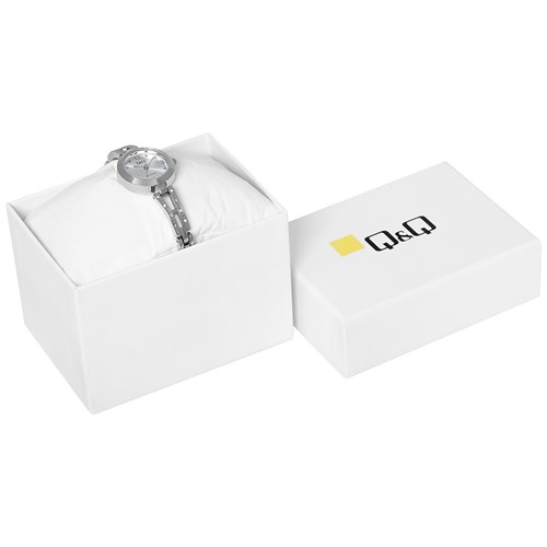 Đồng hồ Q&Q 22 mm Nữ F07A-001PY Màu Bạc