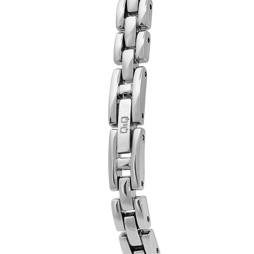 Đồng hồ Q&Q 22 mm Nữ F07A-002PY Màu Bạc