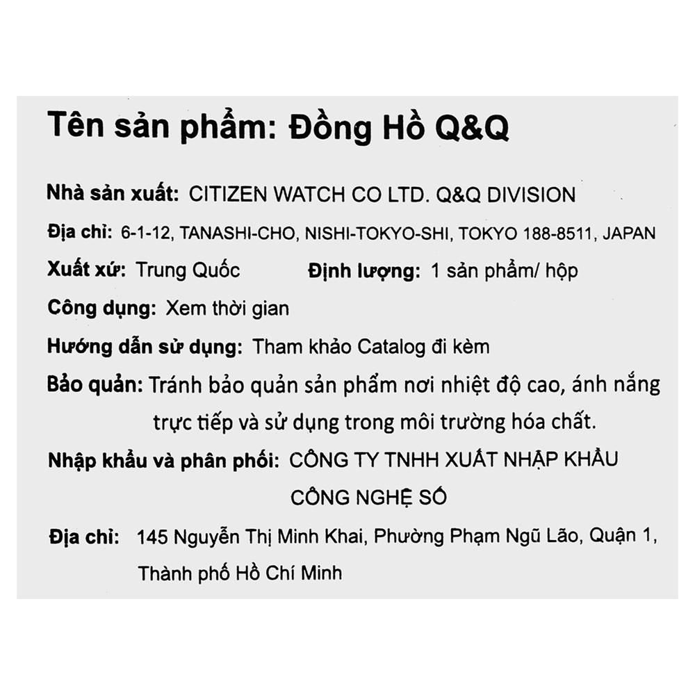 Đồng hồ Q&Q 22 mm Nữ F08A-001PY - 7