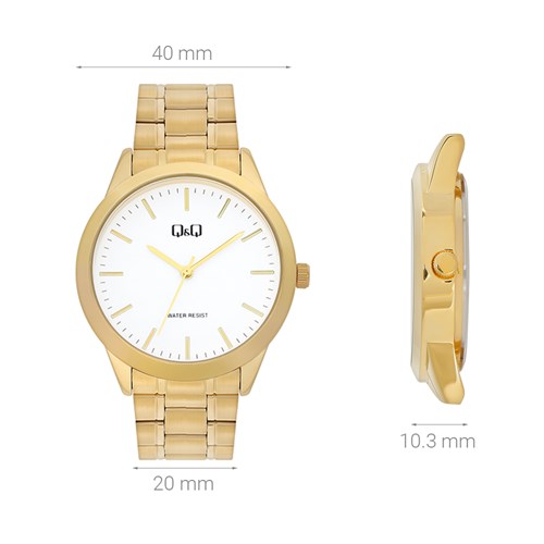 Đồng hồ Q&Q 40 mm Nam C00A-009PY Màu Vàng